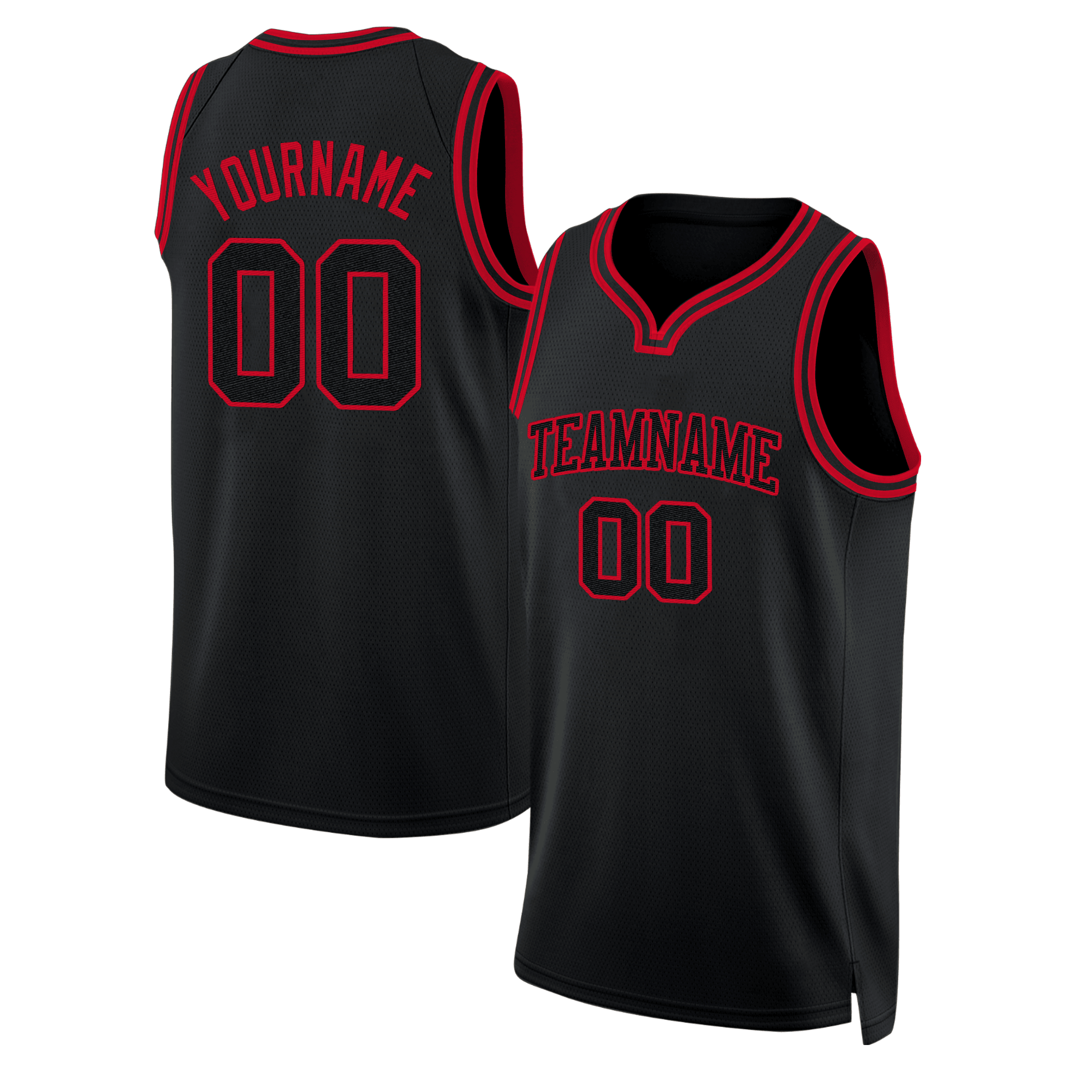 black black red throwback custom basketball jersey syt5j