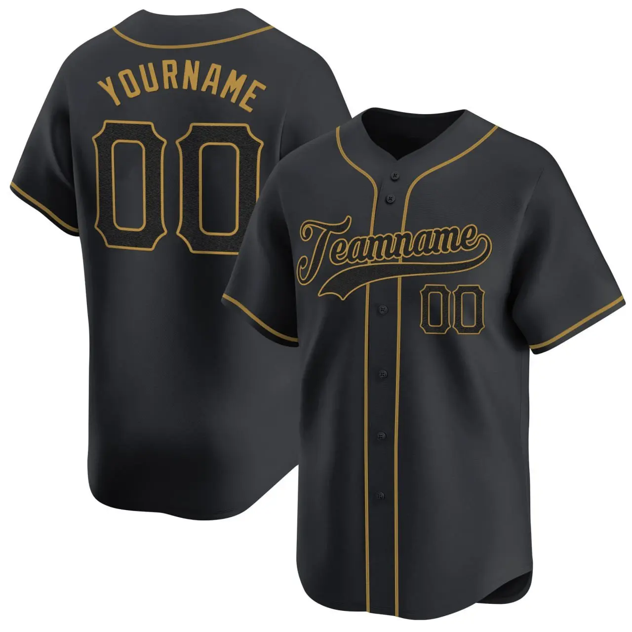 black black old gold custom baseball jersey kbmo7