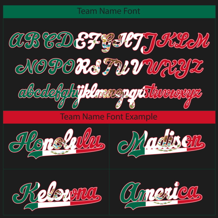 black mexico flag custom baseball jersey dbhgk