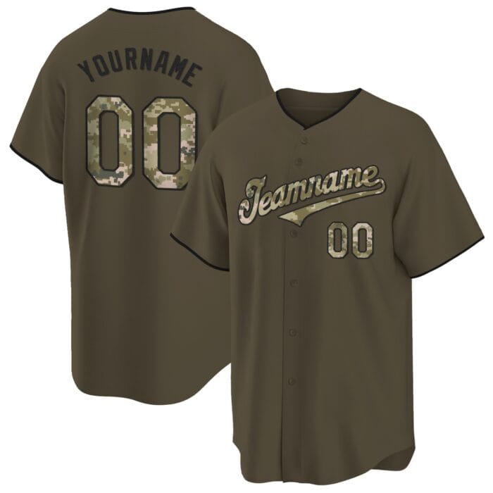 olive camo black salute to service custom baseball jersey hyzu4