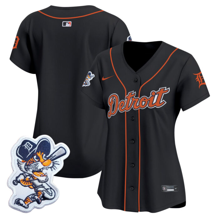 womens detroit tigers paws patch vapor premier limited jersey all stitched